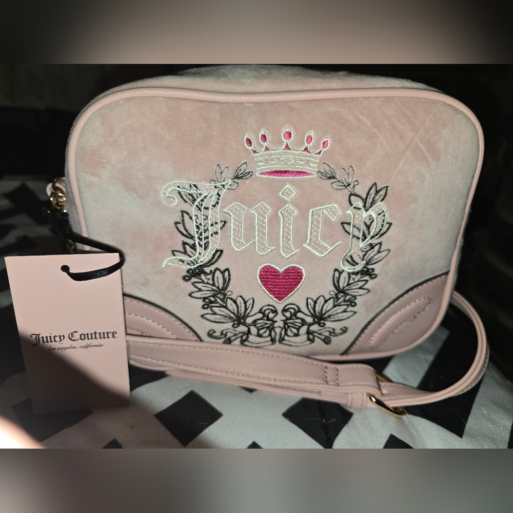 New With Tags Juicy Couture Pink Crossbody Bag New